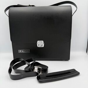 Bell Howell Vintage 1970 Black Faux Leather Camera 1236 Bag Shoulder Strap Case